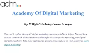 Academy Of Digital Marketing