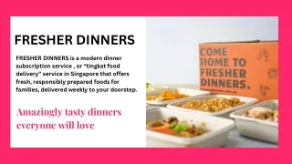 Dinner Subscription Service Singapore.