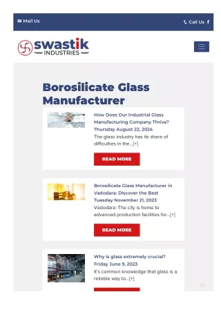 Borosilicate glass manufacturer vadodara