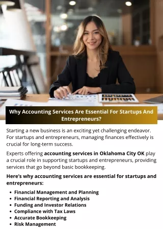 Why Accounting Services Are Essential For Startups And Entrepreneurs?