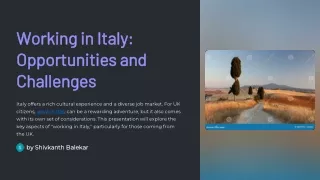 Why Working in Italy is the Perfect Next Step for UK Residents
