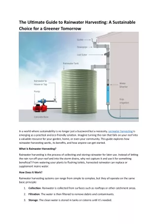 Rainwater Harvesting