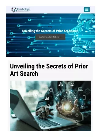 Unveiling the Secrets of Prior Art Search