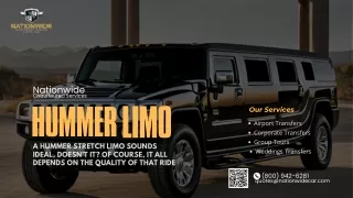 A Hummer Stretch Limo Sounds Ideal, Doesn’t It Of Course, It All Depends on the Quality of That Ride