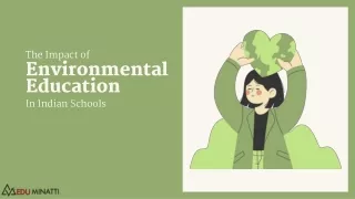 The Impact of Environmental Education in Schools Across India