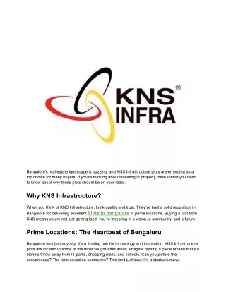 Plots for sale in bangalore