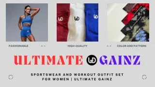 Ultimate Gainz  Sportswear and Workout Outfit Set For Women