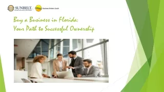 Buy a Business in Florida: Your Path to Successful Ownership