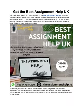 Get the Best Assignment Help UK (1)