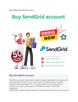 Best websites to Buy SendGrid account