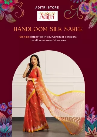 Handloom Silk Saree Online