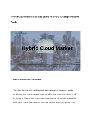 Hybrid Cloud Market Size and Share Analysis_ A Comprehensive Guide