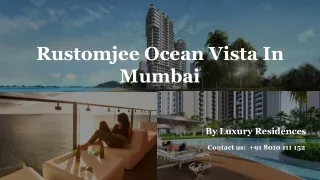 Rustomjee Ocean Vista in Versova, Mumbai | Buy 3 & 4 BHK Apartments