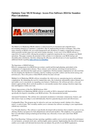 10 mlm software