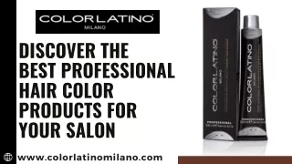 Discover the Best Professional Hair Color Products for Your Salon