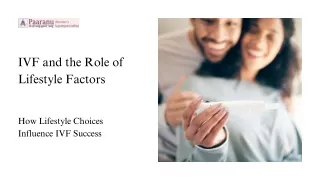 IVF and the Role of Lifestyle Factors
