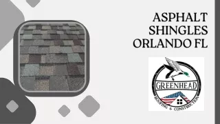 Asphalt Shingles Orlando FL