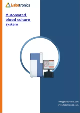 Automated blood culture system Cell capacity 100