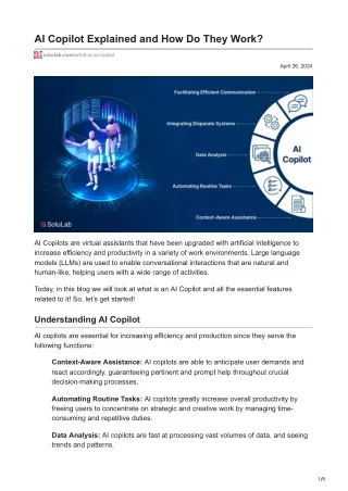 AI Copilot Explained and How Do They Work