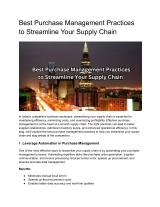 _best Purchase Management