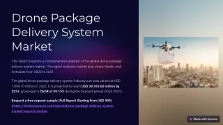 Drone Package Delivery System Market Size, Share & Trends Analysis Report