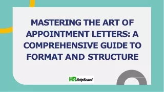Appointment Letter Format in Word