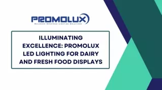 Illuminating Excellence Promolux LED Lighting for Dairy and Fresh Food Displays