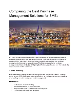 _best Purchase Management Solutions
