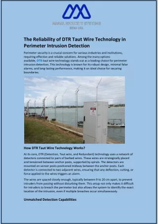 The Reliability of DTR Taut Wire Technology in Perimeter Intrusion Detection