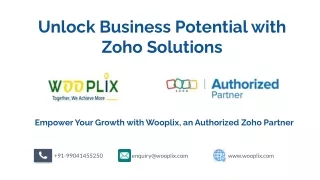 Unlock business potential with zoho