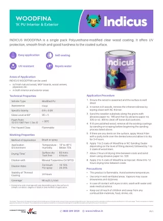 Enhance Wood Durability with Indicus Woodfina