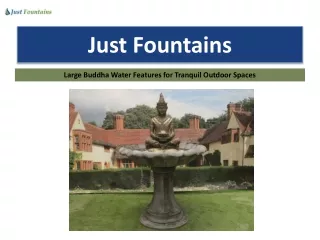 Large Buddha Water Features for Tranquil Outdoor Spaces