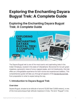 Exploring the enchanting Dayara Bugyal Trek: A Complete Guide