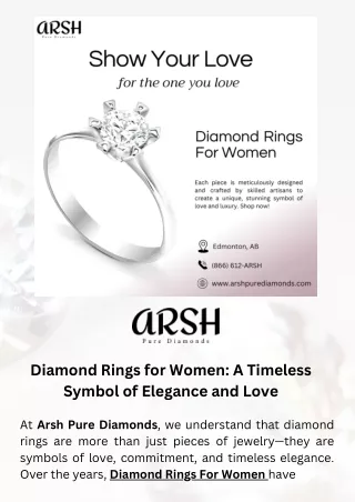 Diamond Rings for Women A Timeless Symbol of Elegance and Love