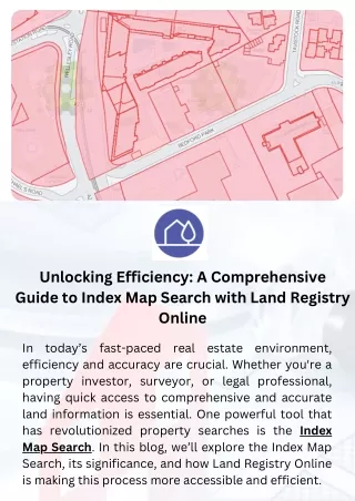 Unlocking Efficiency A Comprehensive Guide to Index Map Search with Land Registry Online