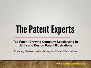 Top Patent Drawing Company Specializing in Utility and Design Patent Illustrations