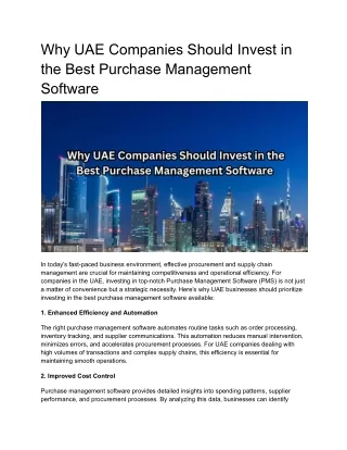 _best Purchase Management Software UAE