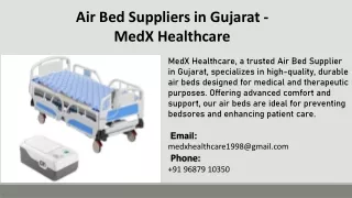 Air Bed Suppliers in Gujarat - MedX Healthcare