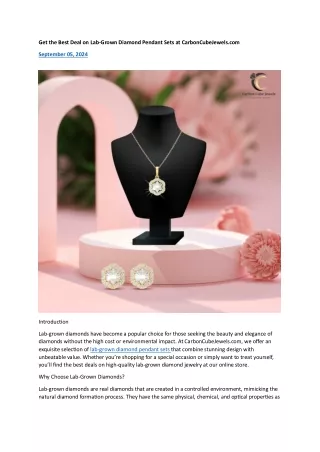 Get the Best Deal on Lab-Grown Diamond Pendant (1)
