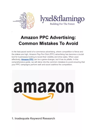 Maximize ROI with Amazon PPC Campaigns by Lyxel&Flamingo