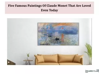 Five Famous Paintings Of Claude Monet That Are Loved Even Today
