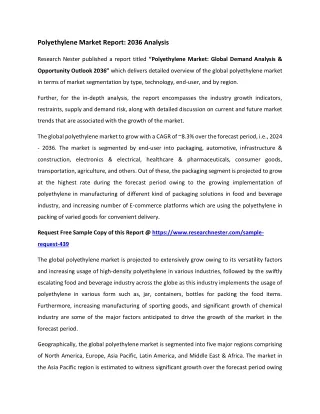 Polyethylene Market