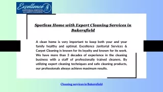 Spotless Home with Expert Cleaning Services in Bakersfield