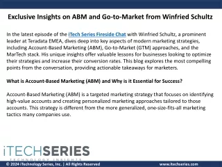 Exclusive Insights on ABM and Go-to-Market from Winfried Schultz