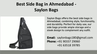 Best Side Bag in Ahmedabad - Saylon Bags