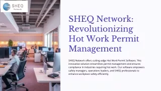 Hot Work Permit Management Software – SHEQ Network