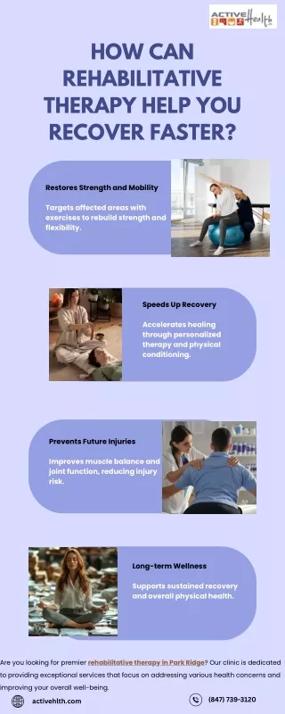 How Can Rehabilitative Therapy Help You Recover Faster