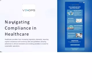 Venops for Compliance with CMS Open Payments and Sanction Checks