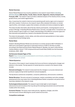 In-Building Wireless Market : Future Demand, Industry Dynamics, and Research Met