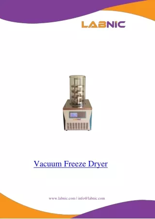 Vacuum Freeze Dryer 0.12 mm
